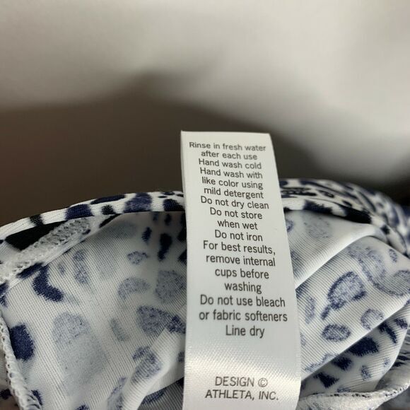Athleta Womens Size 32D/DD Zimbabwe‎ Swim Dress High Neck NWT Animal Print - Picture 9 of 9